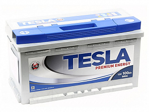 Аккумулятор 105 А.ч. Tesla Premium 900A (обр.пол.) (353x175x190)