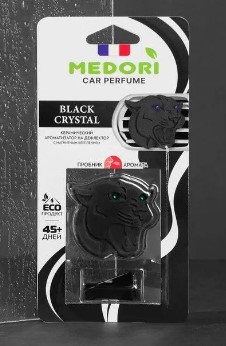 Ароматизатор на дефлектор МЕЛ Пантера Medori Black Crystal (Черный Кристалл)