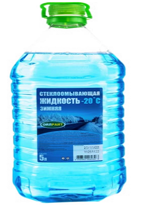 Жидкость стеклоомывателя зима -20°С 5 л.