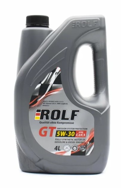 Масло моторное 5W30 синт. ROLF GT SN/CF, C2/C3 4л. (пластик)