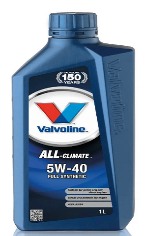 Масло моторное 5W40 синт. Valvoline ALL-CLIMATE 1л.