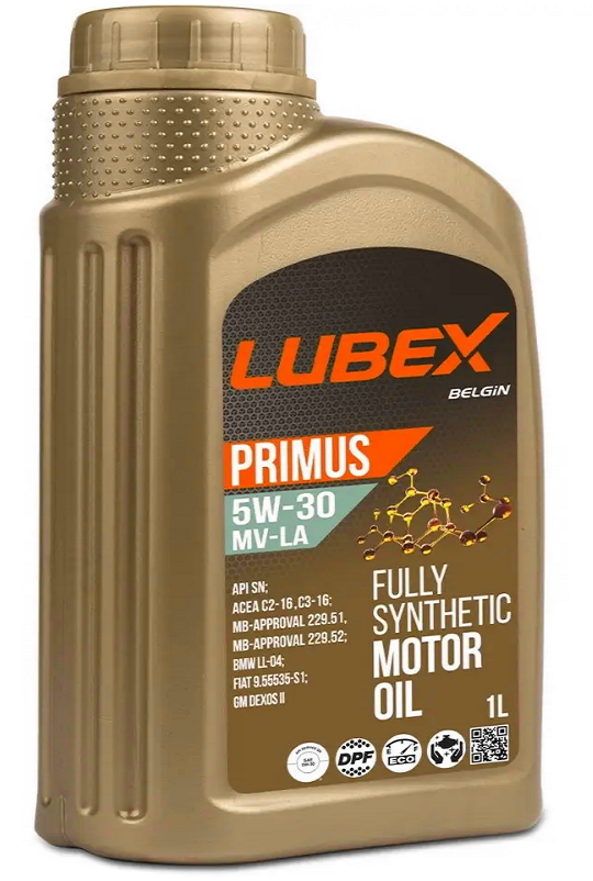 Масло моторное 5W30 синт. Lubex Primus MV-LA SN, C2/C3 1л.