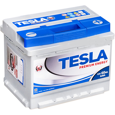 Аккумулятор TESLA Premium Energy 60Ah 620 En (обр)