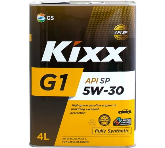Масло моторное 5W30 синт. KIXX G1 RC/SP, GF-6A 4л.