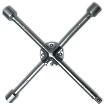 Ключ баллонный крестовой усиленный 17x19x21x1/2 мм