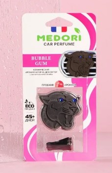 Ароматизатор на дефлектор МЕЛ Пантера Medori Bubble Gum (Бабл гам)