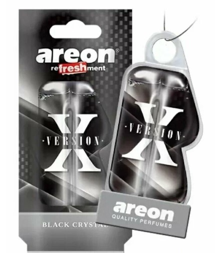 Ароматизатор подвесной гелевый Areon X-Version LIQUID 8,5мл. Black Crystal (Черный Кристалл)
