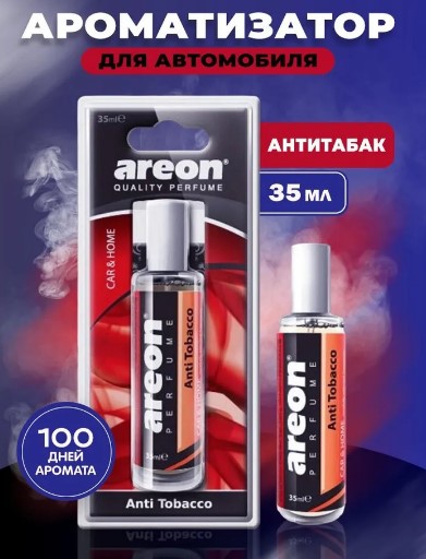 Ароматизатор спрей Areon PERFUME 35мл. Anti Tobacco (Антитабак)