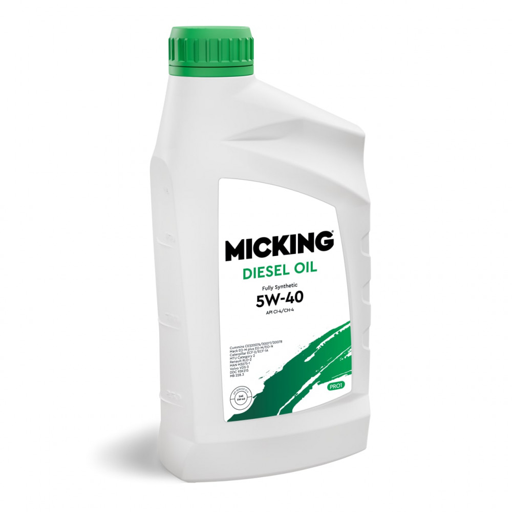 Масло моторное 5W40 синт.Micking Diesel Oil PRO1 API CI-4/CH-4 1л.