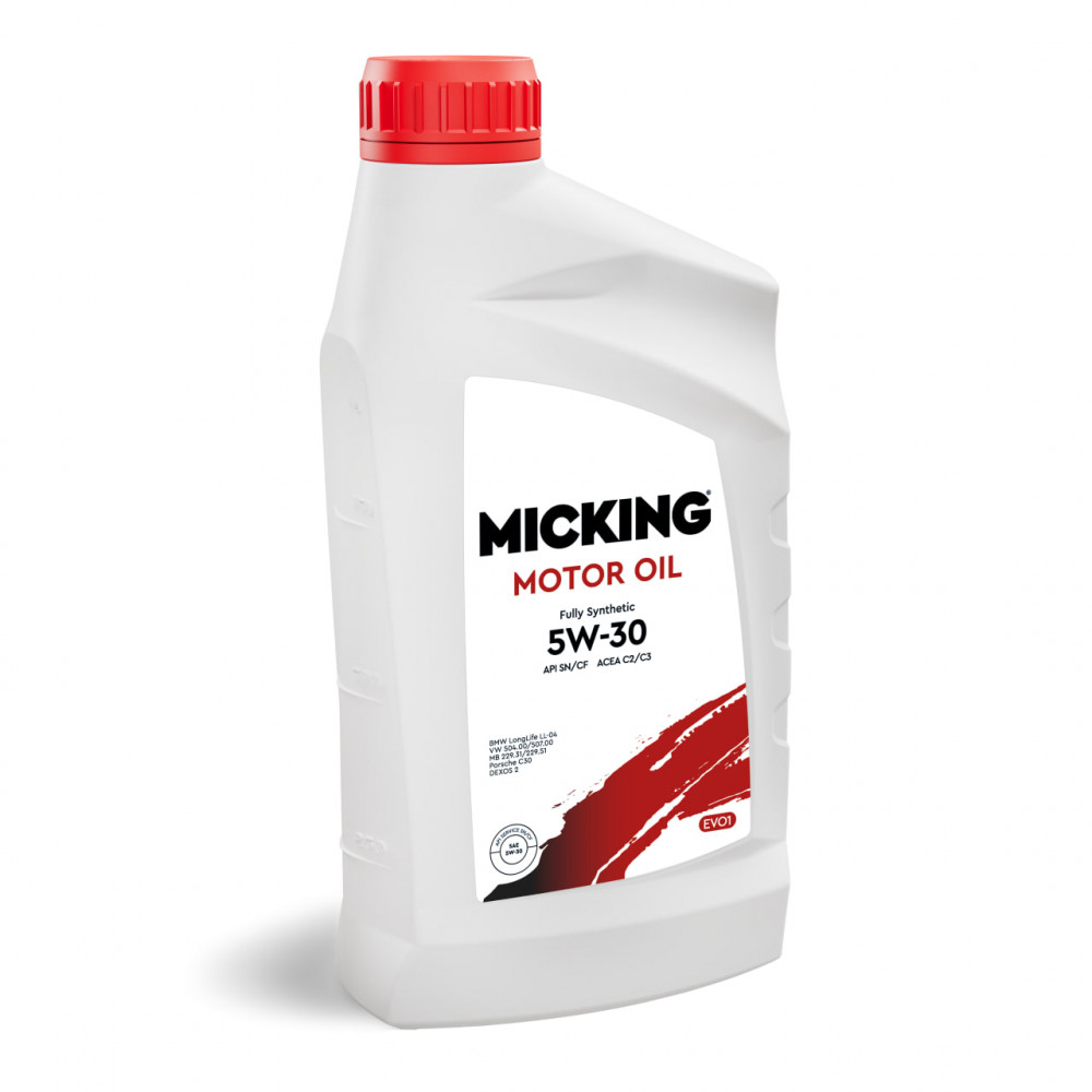 Масло моторное 5W30 синт.Micking Motor Oil EVO1 API SN/CF ACEA C2/C3 1л.