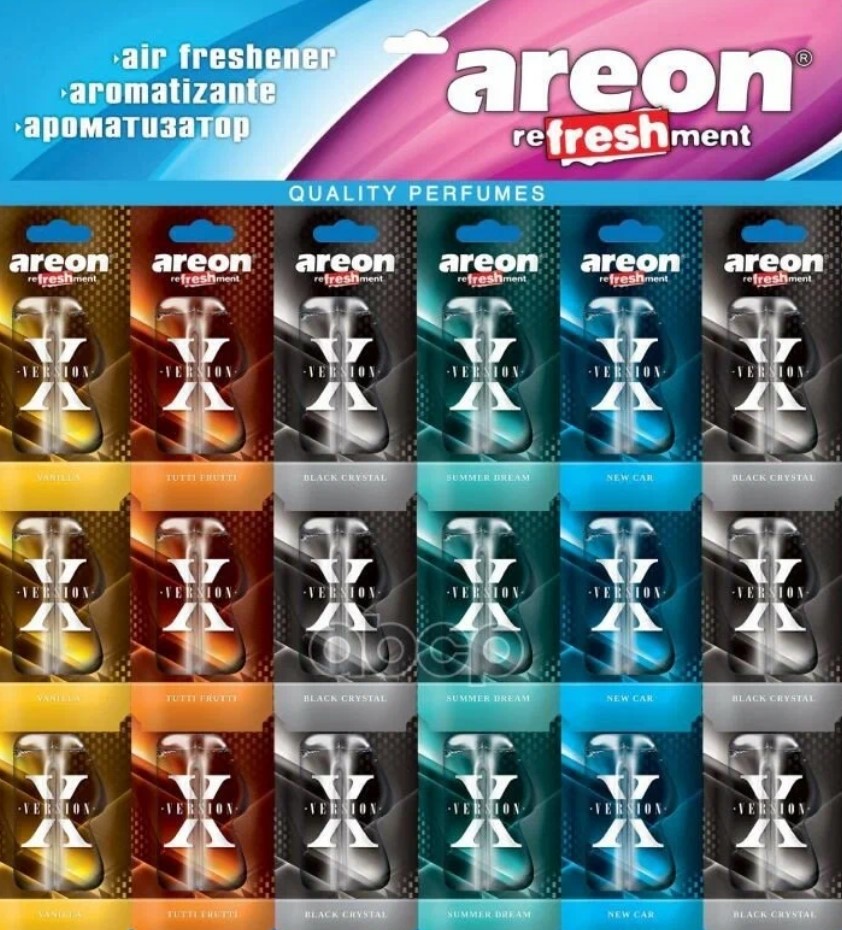 Ароматизатор подвесной гелевый Areon X-Version LIQUID в ассорт.