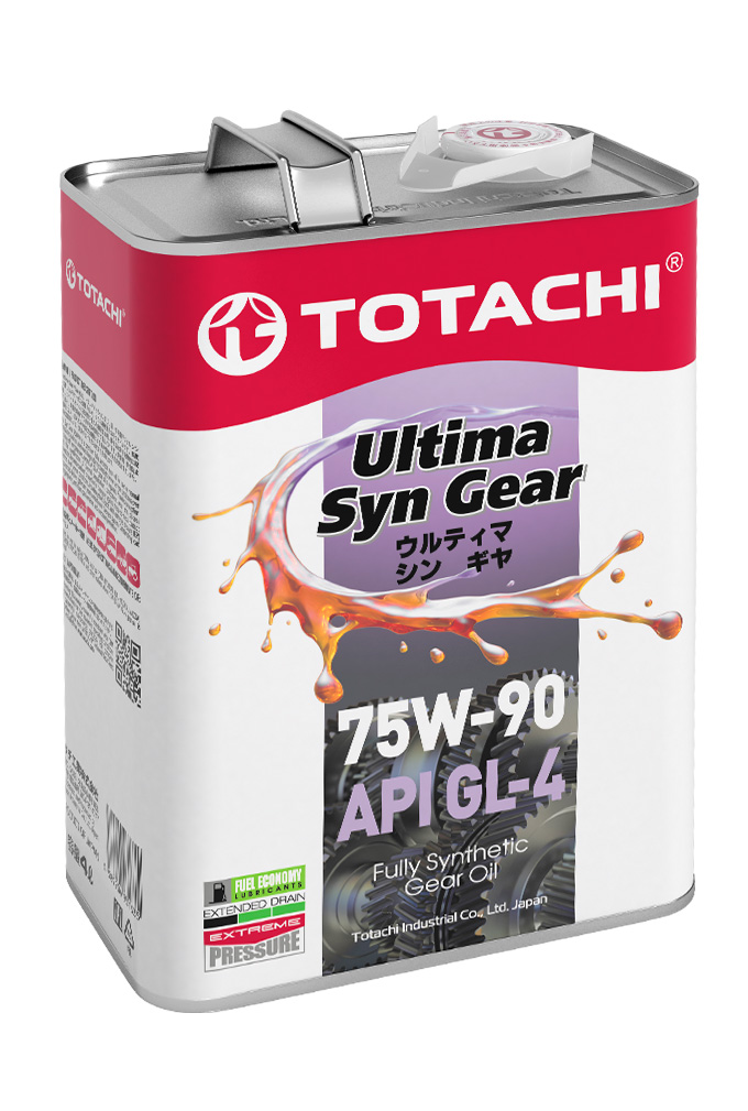 Масло трансмиссионное 75W90 GL-4 TOTACHI Ultima Syn-Gear 4л.