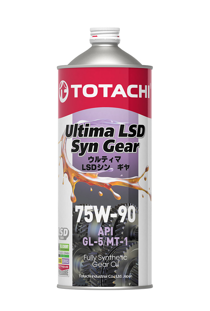 Масло трансмиссионное 75W90 GL-5 TOTACHI Ultima LSD Syn-Gear 1л.