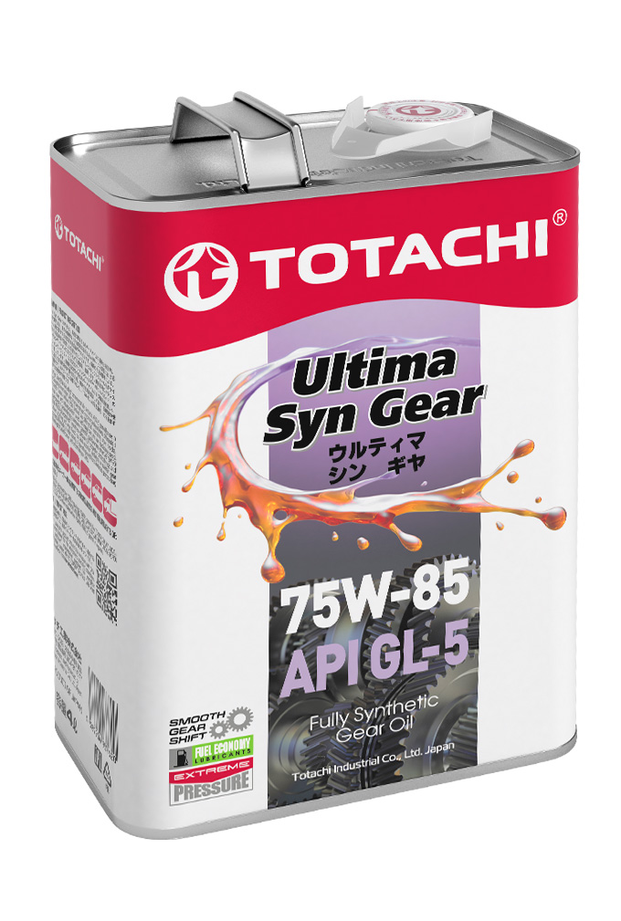Масло трансмиссионное 75W85 GL-5 TOTACHI Ultra Hypoid Gear Fully Syn 4л.