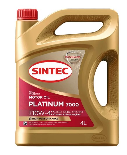 Масло моторное 10W40 синт. SINTEC PLATINUM 7000 SN/CF 4л