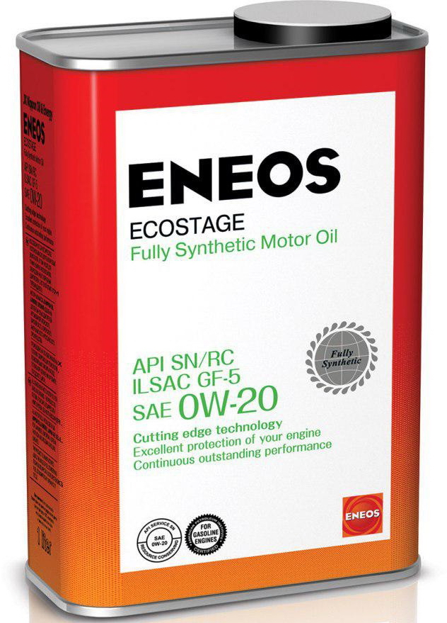 Масло моторное 0W20 синт. ENEOS Ecostage SN 1л.