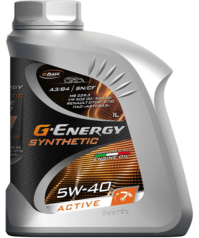 Масло моторное 5W40 синт. G-Energy Synthehetic Active SN/CF A3/B4 1л.