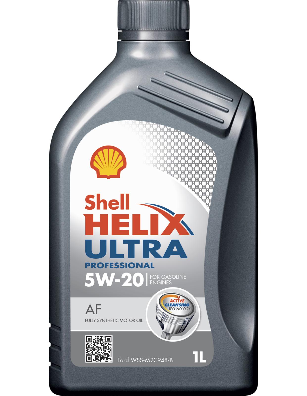 Масло моторное 5W20 синт. SHELL Helix Ultra Pro AF (для Ford) 1л.
