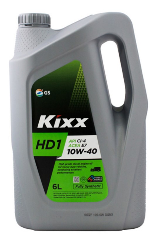 Масло моторное 10W40 синт.Kixx HD1 CI-4/SL 6л.