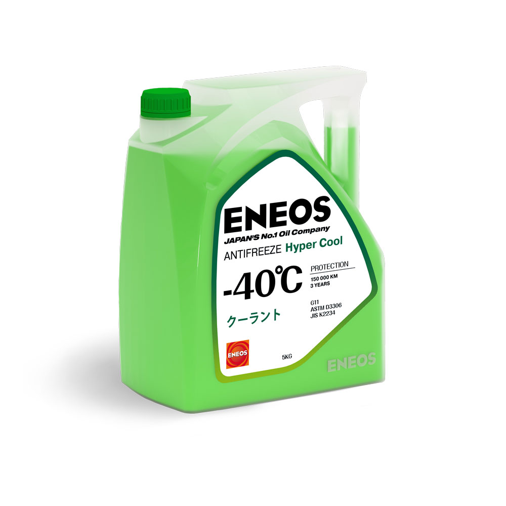 Антифриз ENEOS Hyper Cool GREEN 40°C 5кг.